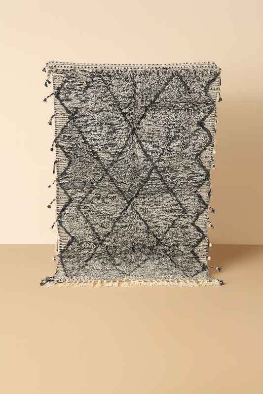 Marokkaans Berber Tapijt - Noir Atlas (2,5M x 1,5M)